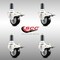 Service Caster 3.5 Inch 316SS Black Poly Swivel 1-1/4 Inch Expanding Stem Caster Set Lock Brake SCC-SS316TTLEX20S3514-PPUB-BLK-114-4 - alternate 4